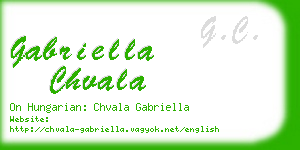 gabriella chvala business card